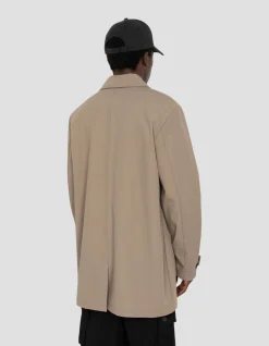 Manteau technique beige déperlant - BEIGE