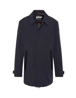 Manteau technique bleu marine foncé déperlant - MARINE FONCÉ