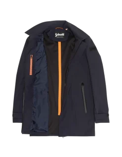 Manteau technique bleu marine foncé déperlant - MARINE FONCÉ
