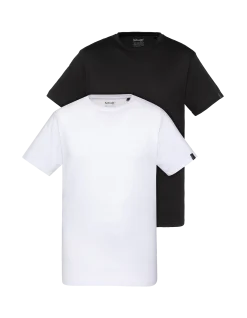 Pack de 2 t-shirts basiques blanc et noir - BLANC/NOIR