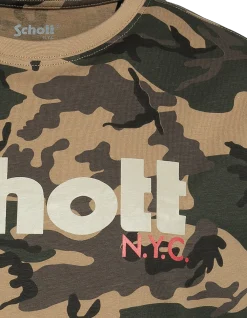 Pack de 2 t-shirts logo camo kaki et noir - CAMO KAKI/NOIR