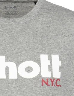 Pack de 2 t-shirts logo noir et gris chiné - NOIR/GRIS CHINÉ