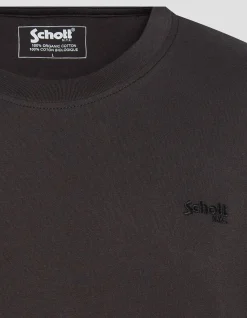 Pack de 2 t-shirts noir et blanc à col rond en coton biologique - NOIR/BLANC CASSÉ