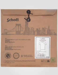 Pack de 2 t-shirts noir et blanc à col rond en coton biologique - NOIR/BLANC CASSÉ
