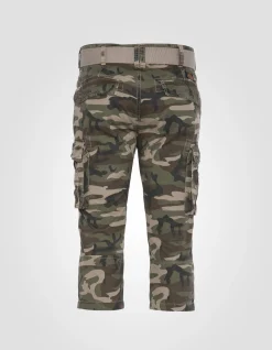 Pantacourt camouflage kaki - CAMOUFLAGE KAKI