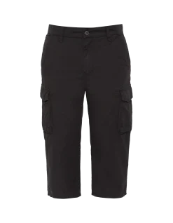Pantacourt noir cargo multipoches - NOIR