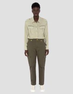 Pantalon army kaki multipoches - KAKI