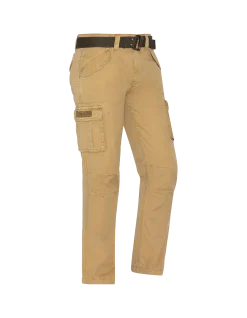 Pantalon cargo beige multipoches - BEIGE