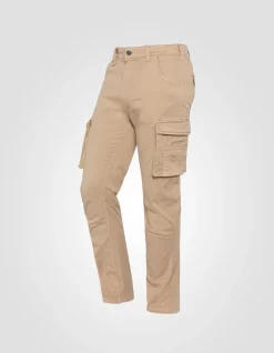 Pantalon cargo beige multipoches - BEIGE