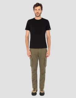Pantalon cargo kaki multipoches - KAKI