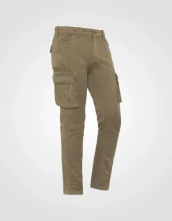 Pantalon cargo kaki multipoches - KAKI
