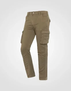 Pantalon cargo kaki multipoches - KAKI