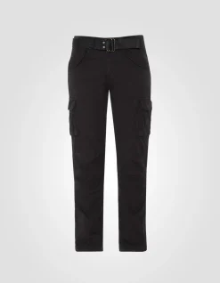 Pantalon cargo noir multipoches - NOIR