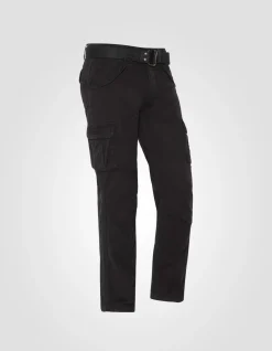 Pantalon cargo noir multipoches - NOIR