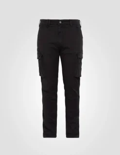Pantalon cargo noir multipoches - NOIR