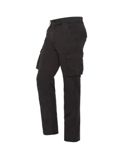 Pantalon cargo noir multipoches - NOIR