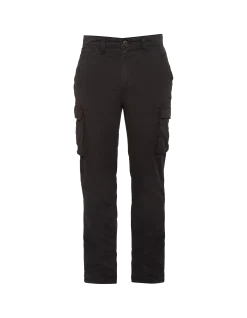 Pantalon cargo noir multipoches - NOIR