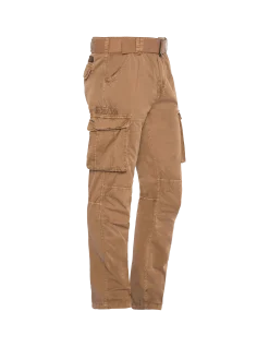 Pantalon cargo slim beige multipoches - BEIGE