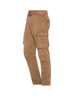 Pantalon cargo slim beige multipoches - BEIGE
