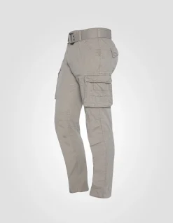 Pantalon cargo slim ciment multipoches - CIMENT