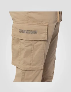 Pantalon cargo stretch beige - BEIGE