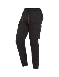 Pantalon cargo stretch noir - NOIR