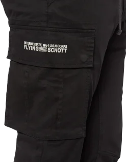 Pantalon cargo stretch noir - NOIR