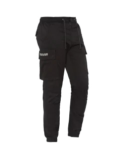 Pantalon cargo stretch noir - NOIR