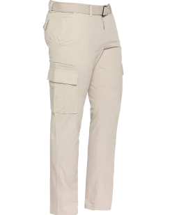 Pantalon de combat beige avec ceinture - BEIGE