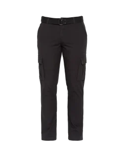 Pantalon de combat noir avec ceinture - NOIR