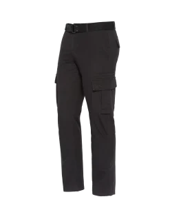 Pantalon de combat noir avec ceinture - NOIR