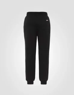 Pantalon de survêtement noir, grande taille - NOIR