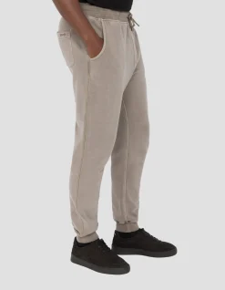 Pantalon de survêtement taupe, effet délavé - TAUPE
