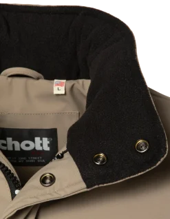Parka beige foncé multipoches à capuche - BEIGE FONCÉ
