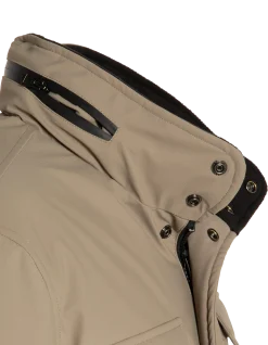 Parka beige foncé multipoches à capuche - BEIGE FONCÉ