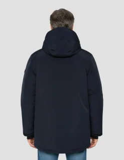 Parka bleu marine à capuche - MARINE