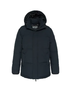Parka bleu marine à capuche - MARINE