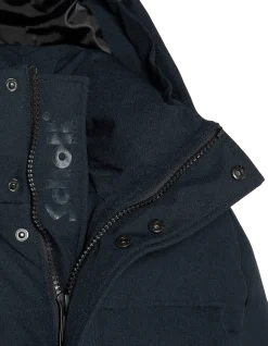 Parka bleu marine à capuche - MARINE