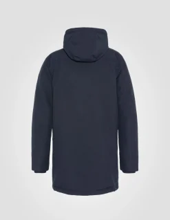 Parka bleu marine à capuche - MARINE
