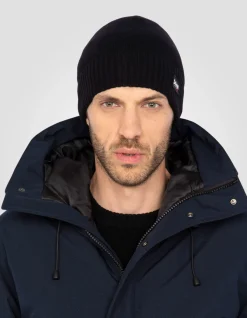 Parka bleu marine à capuche - MARINE