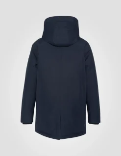 Parka bleu marine à capuche - MARINE