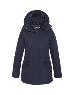 Parka bleu marine à capuche - MARINE