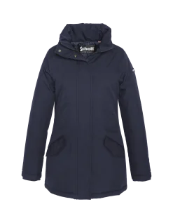 Parka bleu marine à capuche - MARINE