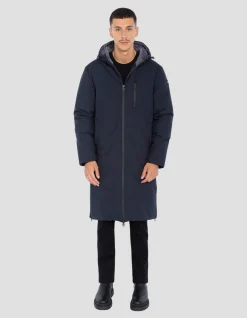 Parka bleu marine extra longue - MARINE