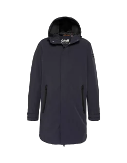 Parka bleu marine foncé urban à capuche - MARINE FONCÉ