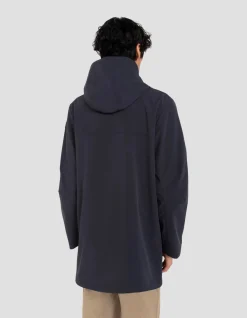 Parka bleu marine foncé urban à capuche - MARINE FONCÉ