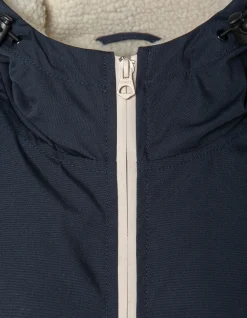 Parka bleu marine multipoches à capuche - MARINE