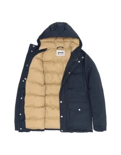 Parka bleu marine multipoches à capuche - MARINE