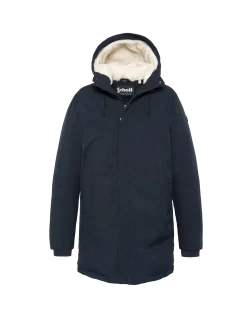Parka bleu marine multipoches à capuche - MARINE