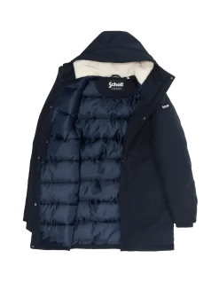 Parka bleu marine multipoches à capuche - MARINE
